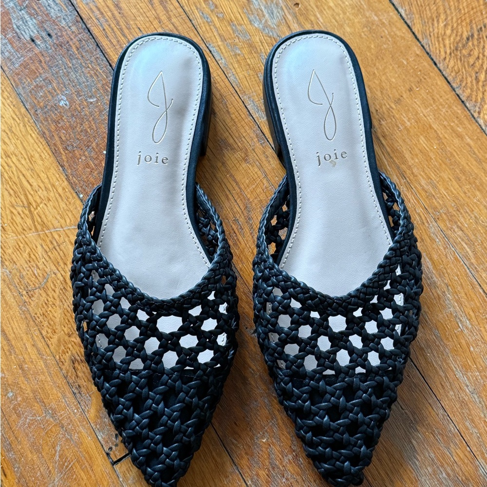 Joie Black Woven Women's Shoes